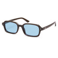 SOJOS Trendy Rectangle Polarized Sunglasses Womens Mens, Small Retro Fashion Thin Slim Square Sunnies SJ2610